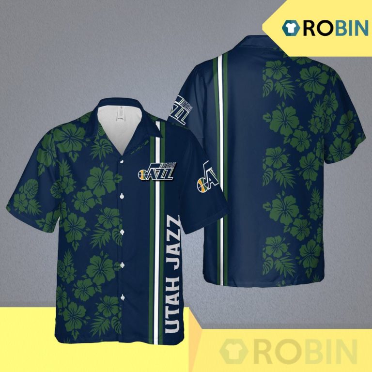 Utah Jazz Nba Salt Lake Hawaii Floral Basketball Aloha Shirt