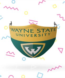Wayne State Two Tone Face Mask