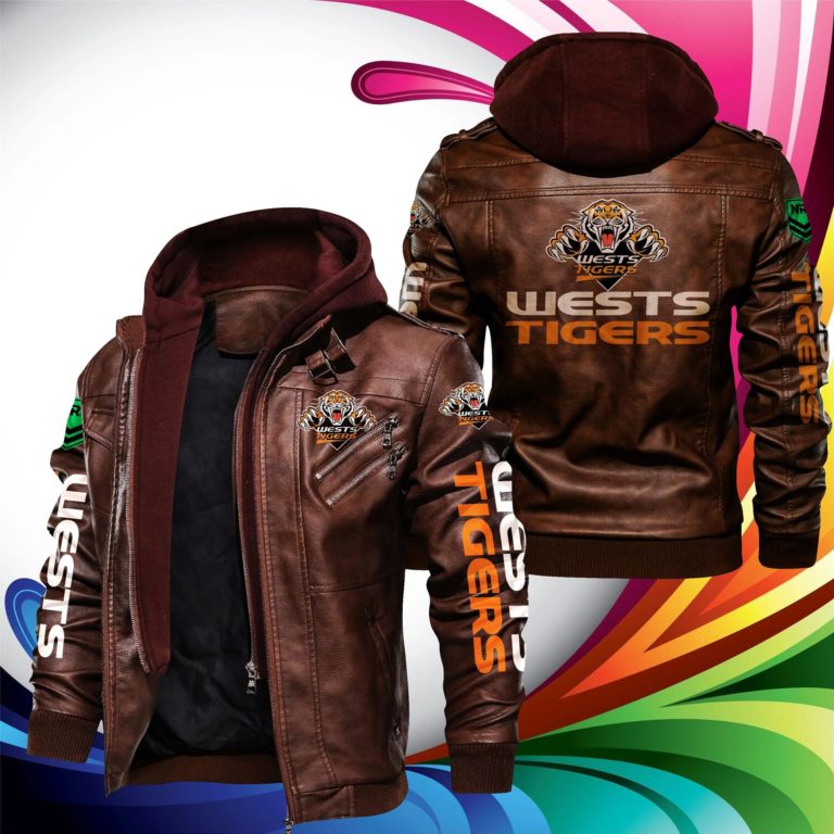 Wests Tigers Leather Jacket