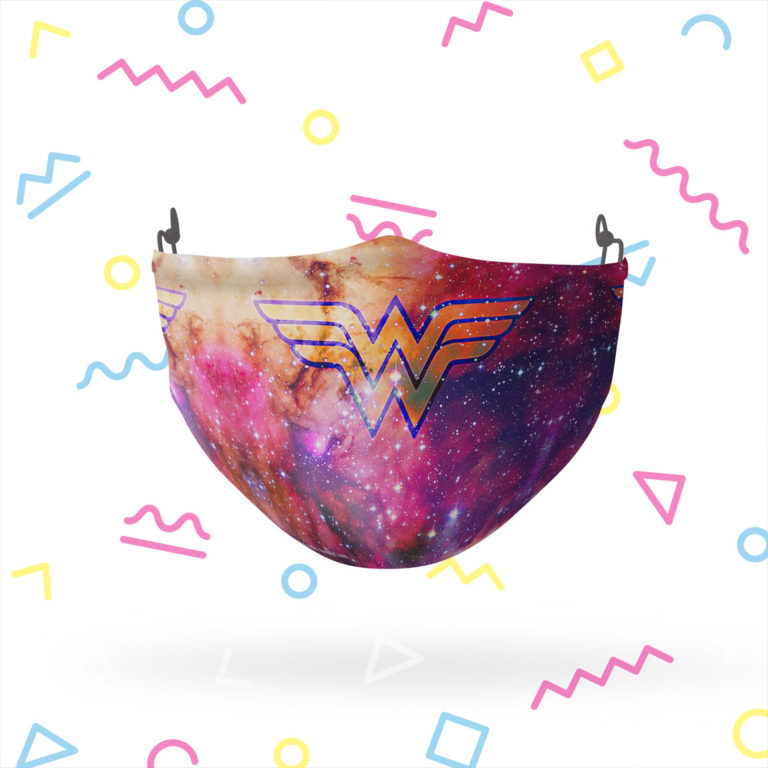Wonder Woman Galaxy Logo Face Mask with PM2.5 Filter