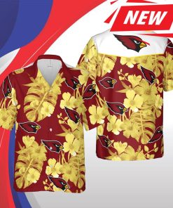 Arizona Cardinals Nfl Phoenix Hawaii Floral Football Short Sleeve Casual Hawaiian Shirt