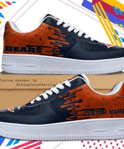 Chicago Bears NFL Dripping Color Pattern Personalized Sneaker, Streetwear Shoes