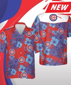 Chicago Cubs Mlb Chicago Illinois Hawaii Floral Baseball Short Sleeve Casual Hawaiian Shirt