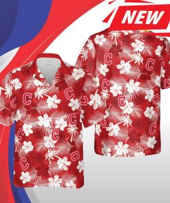 Cleveland Indians Mlb Cleveland Hawaii Floral Baseball Short Sleeve Casual Hawaiian Shirt
