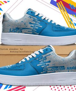 Detroit Lions NFL Dripping Color Pattern Sneaker, Streetwear Shoes