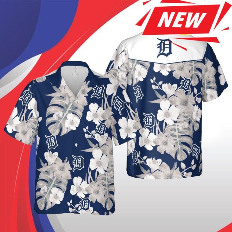 Detroit Tigers Mlb Detroit Hawaii Floral Baseball Casual Hawaiian Shirt