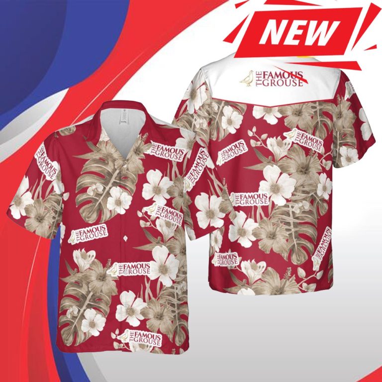 Famous Grouse Hawaii Floral Casual Hawaiian Shirt