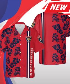 Florida Panthers Nhl Miami Hawaii Floral Ice Hockey Short Sleeve Casual Hawaiian Shirt Florida Panthers Nhl Miami Hawaii Floral Ice Hockey Short Sleeve Casual Hawaiian Shirt