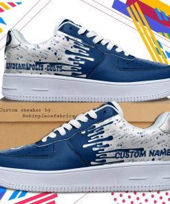 Indianapolis Colts NFL Dripping Color Pattern Personalized Sneaker, Streetwear Shoes