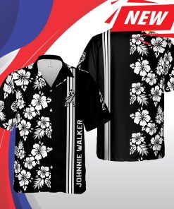 Johnnie Walker Hawaii Floral Casual Hawaiian Shirt