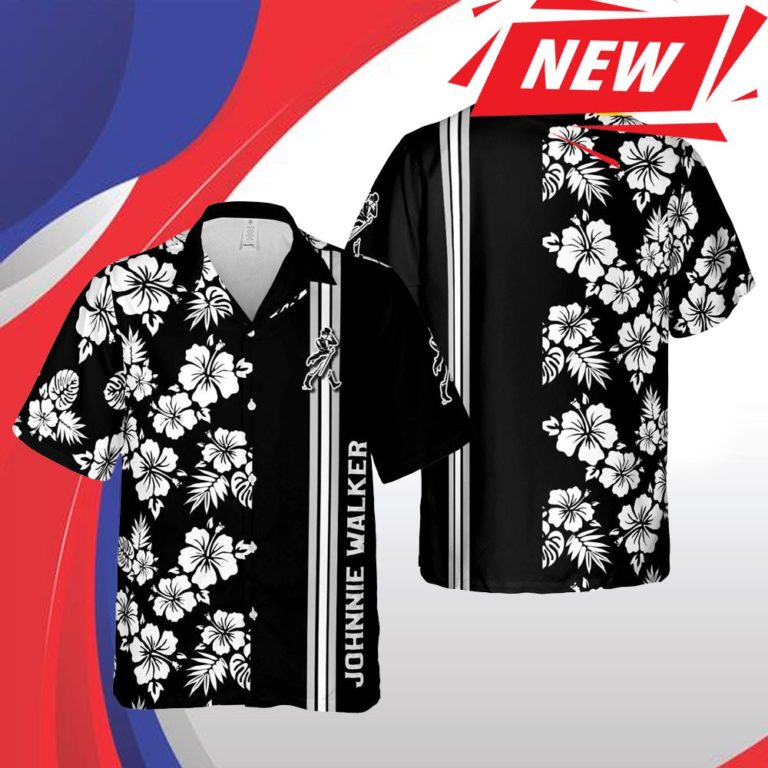 Johnnie Walker Hawaii Floral Casual Hawaiian Shirt