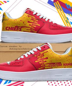 Kansas City Chiefs NFL Dripping Color Pattern Sneaker, Streetwear Shoes Kansas City Chiefs NFL Dripping Color Pattern Sneaker, Streetwear Shoes