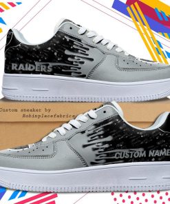Las Vegas Raiders NFL Dripping Color Pattern Sneaker, Streetwear Shoes Las Vegas Raiders NFL Dripping Color Pattern Sneaker, Streetwear Shoes