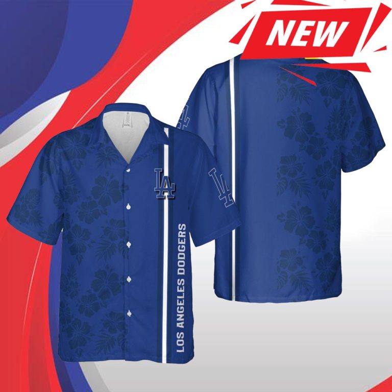 Los Angeles Dodgers Mlb Los Angeles Hawaii Floral Baseball Short Sleeve Casual Hawaiian Shirt