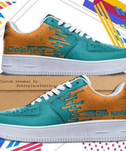 Miami Dolphins NFL Dripping Color Pattern Personalized Sneaker, Streetwear Shoes