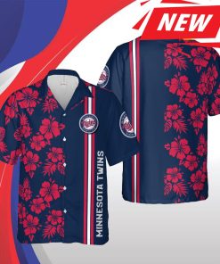 Minnesota Twins Mlb Minneapolis Minnesota Hawaii Floral Baseball Team Casual Hawaiian Shirt