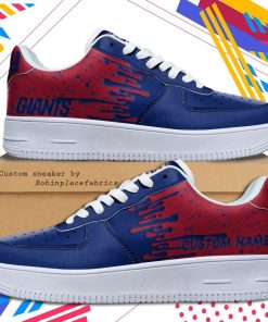 New York Giants NFL Dripping Color Pattern Sneaker, Streetwear Shoes