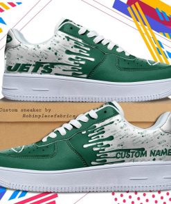 New York Jets NFL Dripping Color Pattern Personalized Sneaker, Streetwear Shoes
