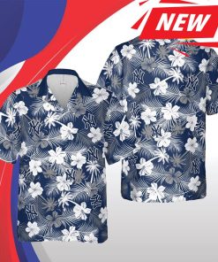 New York Yankees Mlb Hawaii Floral Baseball Short Sleeve Casual Hawaiian Shirt