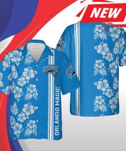 Orlando Magic Nba Hawaii Floral Basketball Aloha Casual Short Sleeve Fashion
