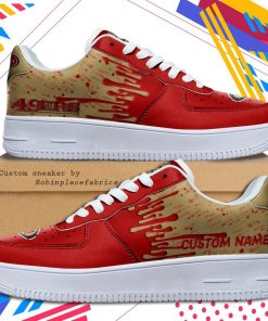 San Francisco 49ers NFL Dripping Color Pattern Personalized Sneaker, Streetwear Shoes