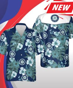 Seattle Mariners Mlb Seattle Hawaii Floral Baseball Short Sleeve Casual Hawaiian Shirt