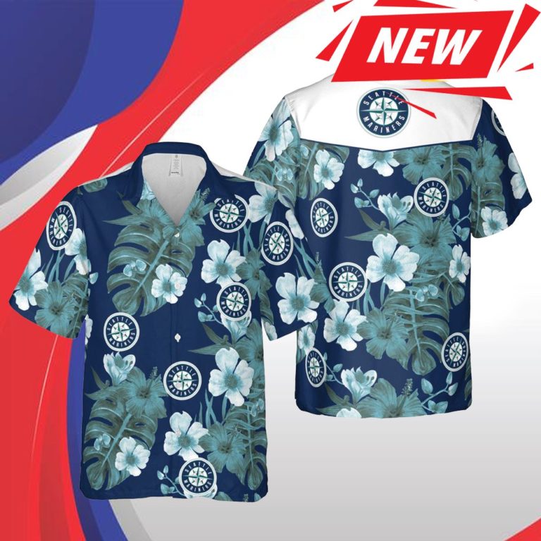Seattle Mariners Mlb Seattle Hawaii Floral Baseball Short Sleeve Casual Hawaiian Shirt