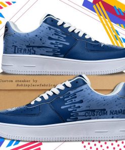 Tennessee Titans NFL Dripping Color Pattern Sneaker, Streetwear Shoes