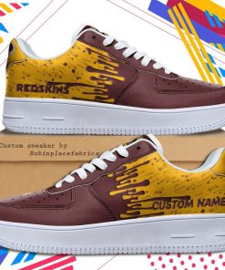Washington Redskins NFL Dripping Color Pattern Sneaker, Streetwear Shoes