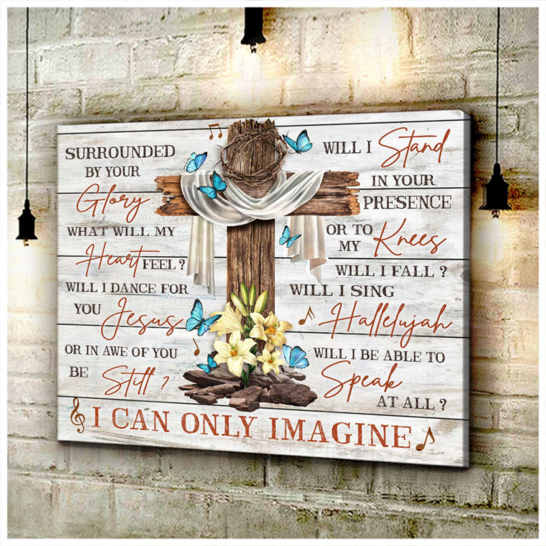 Housewarming Gifts Beautiful I Can Only Imagine Funeral Song Wooden Cross And Butterfly Wall Art Memorial Decor
