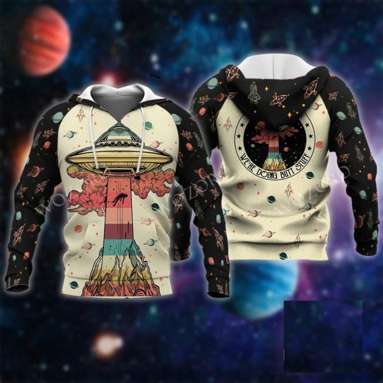 3D All Over Printed Camping Alien Get In Loser Hoodie Shirt