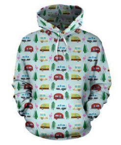 3D Camping Hoodie Camper Vans Full Size