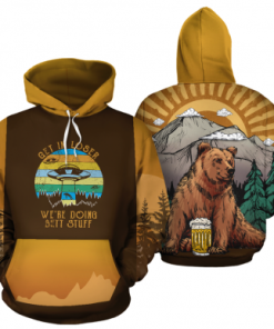 3D Camping Hoodie Get In Loser Full Size