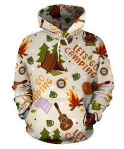 3D Camping Hoodie Let Go Camping Full Size