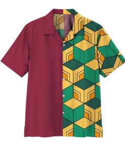 3D Ds Short Sleeve Button Down Hawaiian Shirt