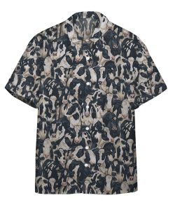 3D Fat Quarter Cows Farm Custom Short Sleeve Button Down Hawaiian Shirt