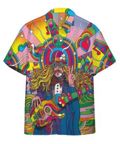 3D Hippie Psychedelic Hawaiian Custom Short Sleeve Shirts