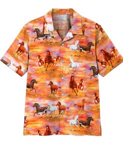3D Horse Beach Tropical Hawaiian Shirt 3D Horse Beach Tropical Hawaiian Shirt