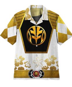 3D Mighty Morphin Power Ranger White Beach Tropical Hawaiian Shirt