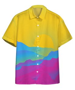 3D Pans Pride Sunrise Custom Beach Tropical Hawaiian Shirt