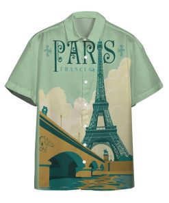 3D Paris France Custom Beach Tropical Hawaiian Shirt
