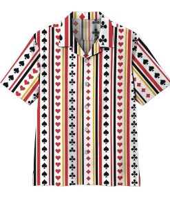 3D Playing Card Beach Tropical Hawaiian Shirt