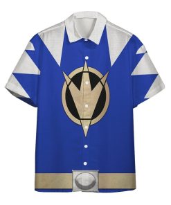 3D Power Ranger Blue Dino Thunder Beach Tropical Hawaiian Shirt