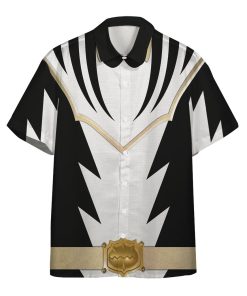 3D Power Ranger White Dino Thunder Beach Tropical Hawaiian Shirt