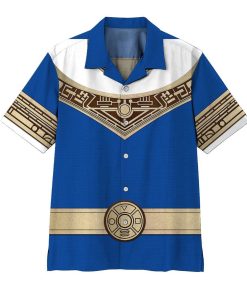3D Power Ranger Zeo Blue Aloha Shirts