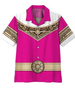 3D Power Ranger Zeo Pink Aloha Shirts