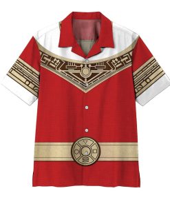 3D Power Ranger Zeo Red Aloha Shirts