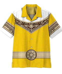 3D Power Ranger Zeo Yellow Aloha Shirts