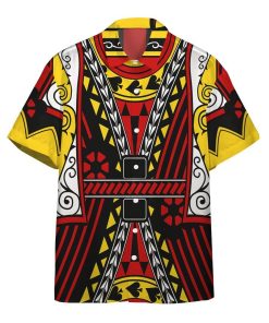 3D Queen Of Spades Pallas Aloha Shirts