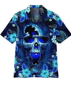 3D Skull Aloha Shirts